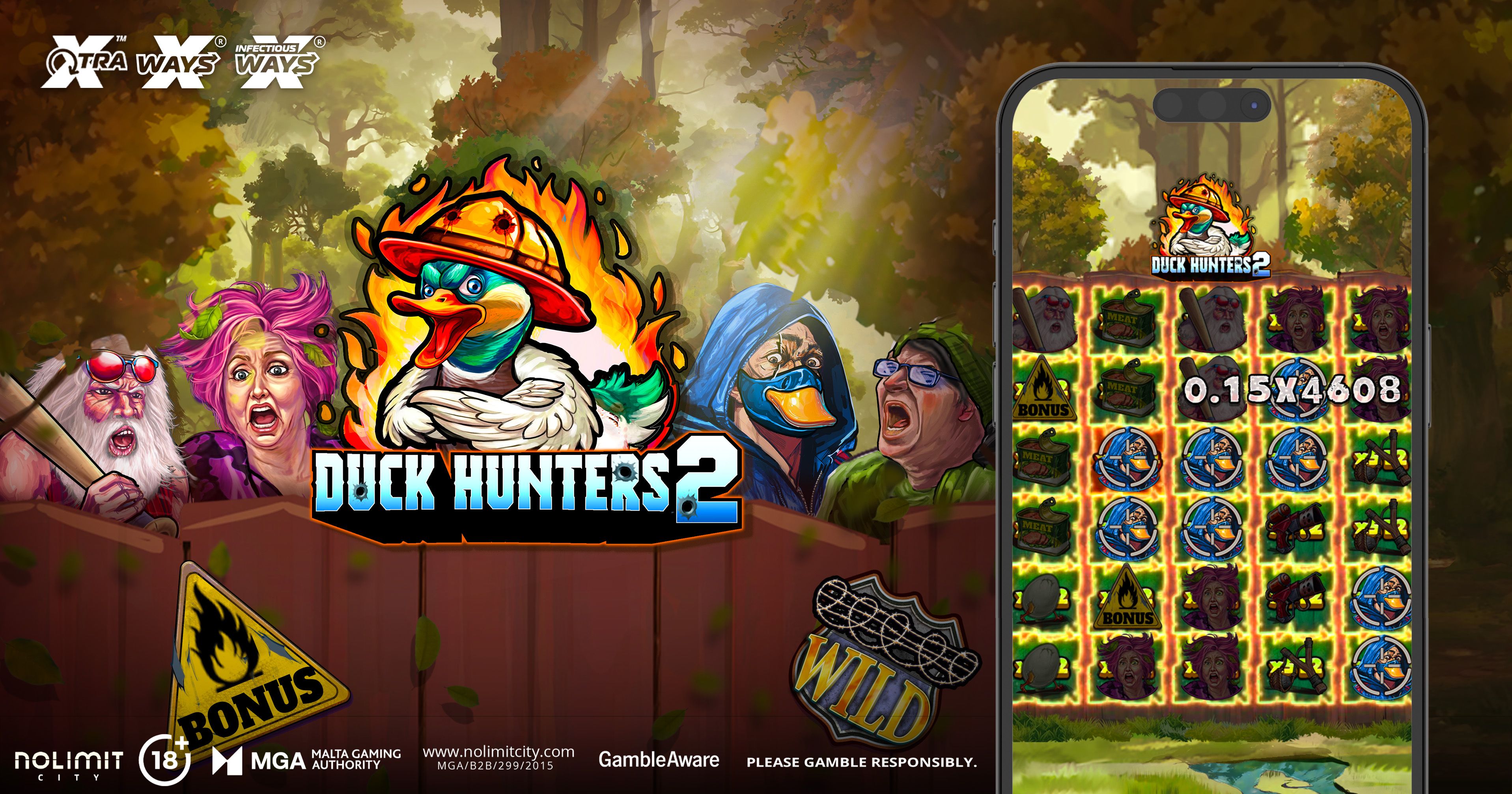 Nolimit City key art for Duck Hunters 2.